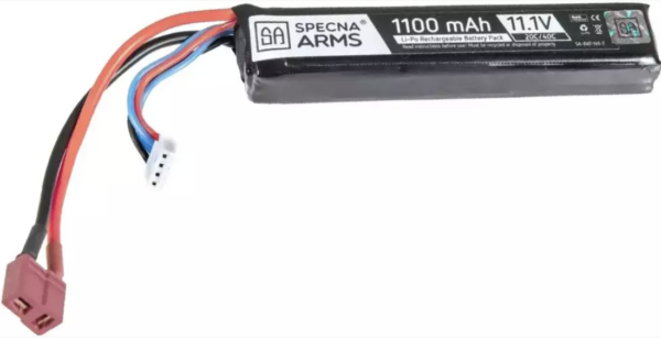 Batterie LI-PO Stick 11.1v - 1100mAh - 20/40C - T-Dean - Specna Arms